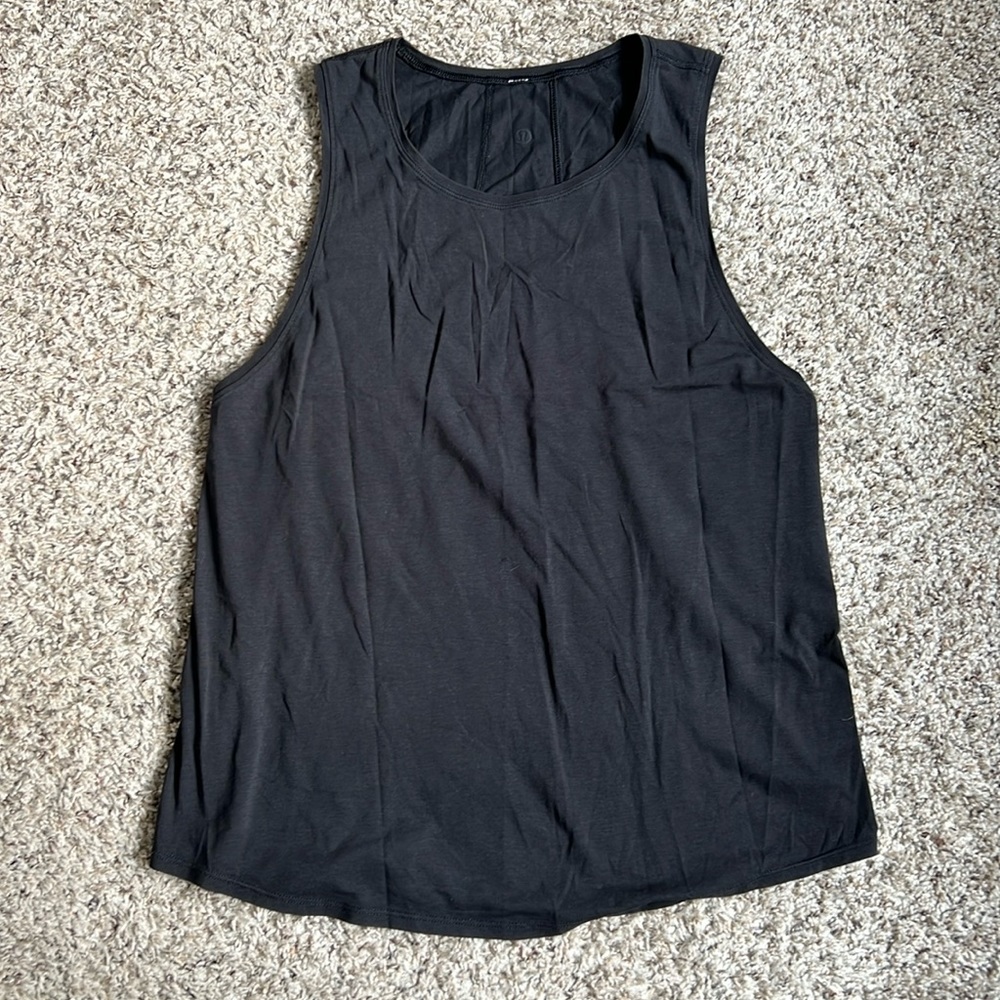 Black Lululemon muscle tank